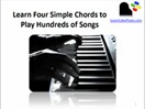 Learn Four Simple Chords to Play Hundreds of Songs Instructional Guide